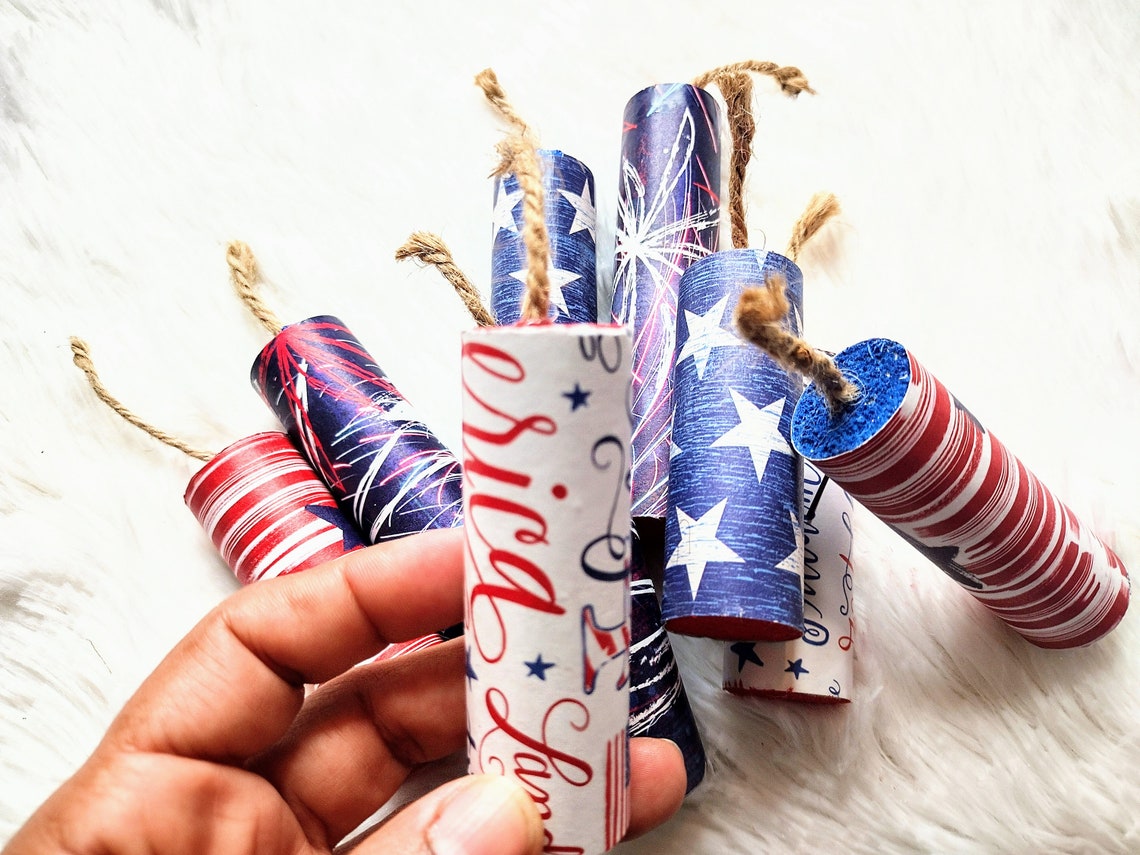 Mini Fireworks, Tier Tray, Patriotic Decor, Fireworks, Faux Fireworks ...