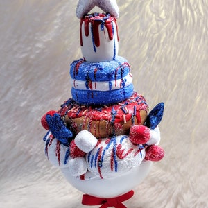 Ice cream, patriotic, home decor, photo prop, party decorations, fake food, faux food, faux ice cream, sundae, 4th ofj uly,