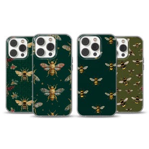 Bumblebee Phone Case swarming bees case cover for iPhone 16e, 17 Pro Max, 15, 13, Samsung S26, A56, Pixel 10, 9A