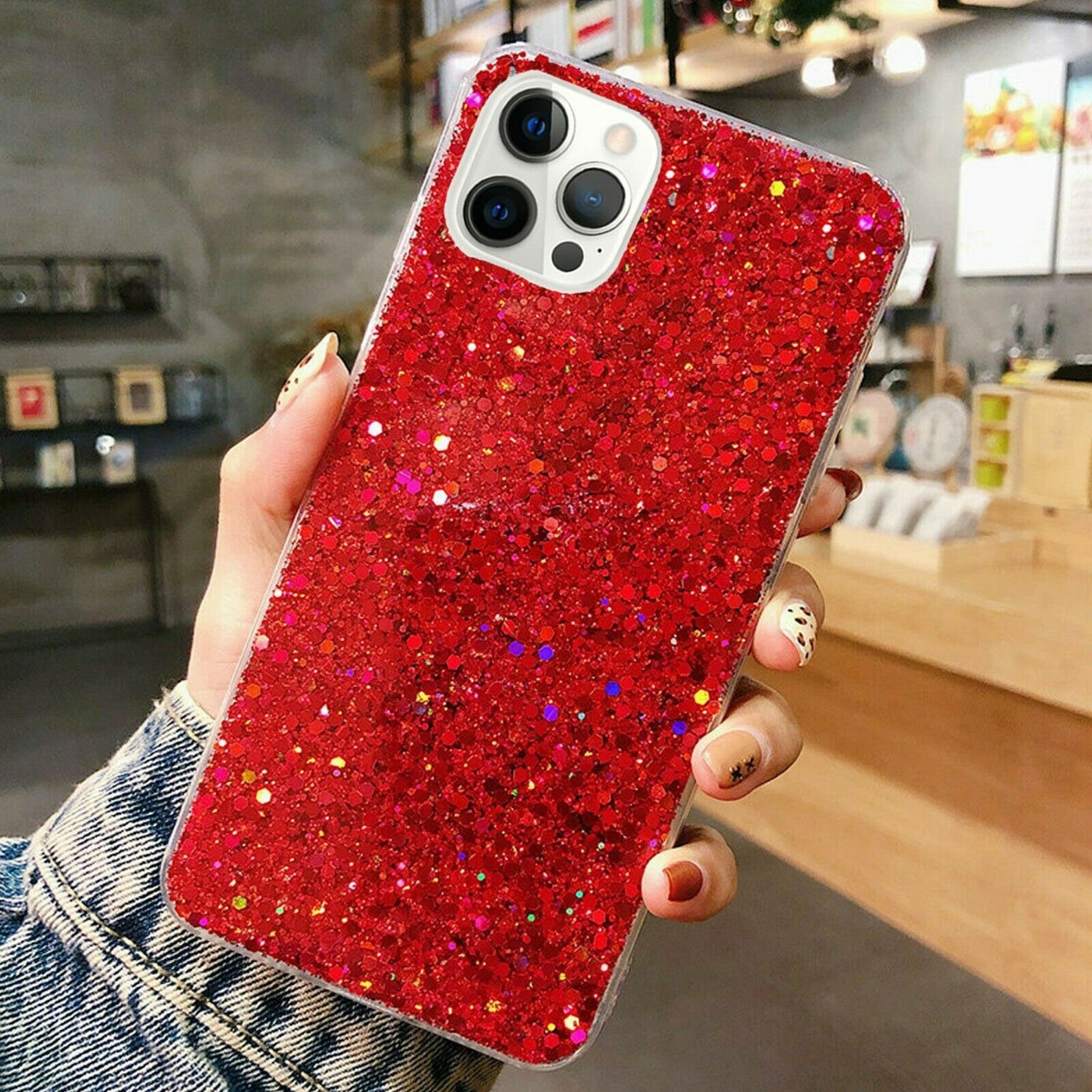 Glitter Iphone 14 Pro Max Case Iphone 13 Case Glitter Soft Etsy