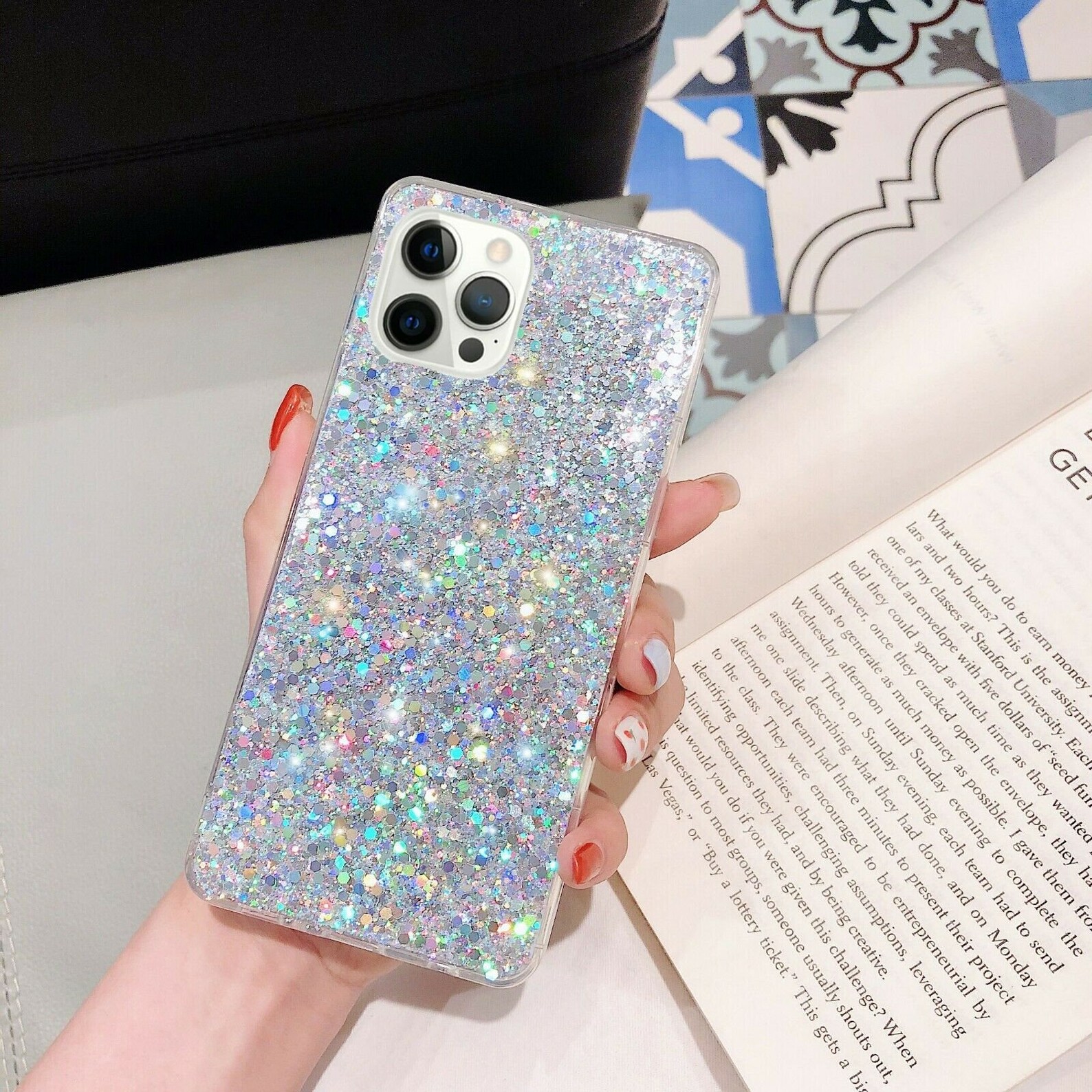 Glitter Iphone 14 Pro Max Case Iphone 13 Case Glitter Soft Etsy