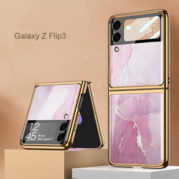 Samsung Galaxy Z Flip 3 5g Case Shockproof Luxury Glossy New Etsy