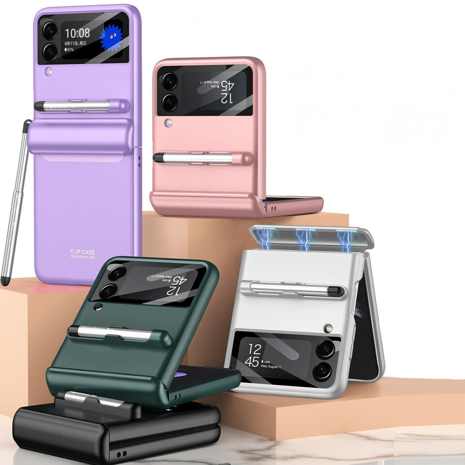 Hinge Protective Samsung Galaxy Z Flip 3 5g Case Luxury Hinge Etsy