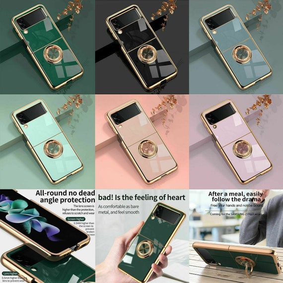 Magnetic Samsung Galaxy Z Flip 4 5g Case Shockproof Slim Ring Etsy