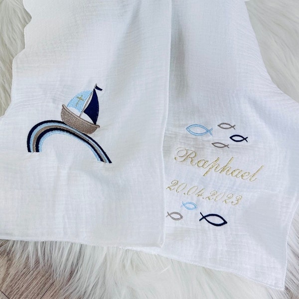 knitted christening shawl
