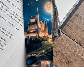 Fantasy Castle Aluminum Bookmark, Magical Bookish Gift, Fantasy Reader Accessory, Book Lover Gift, Reader Bookworm Gift, Fairytale Bookmark