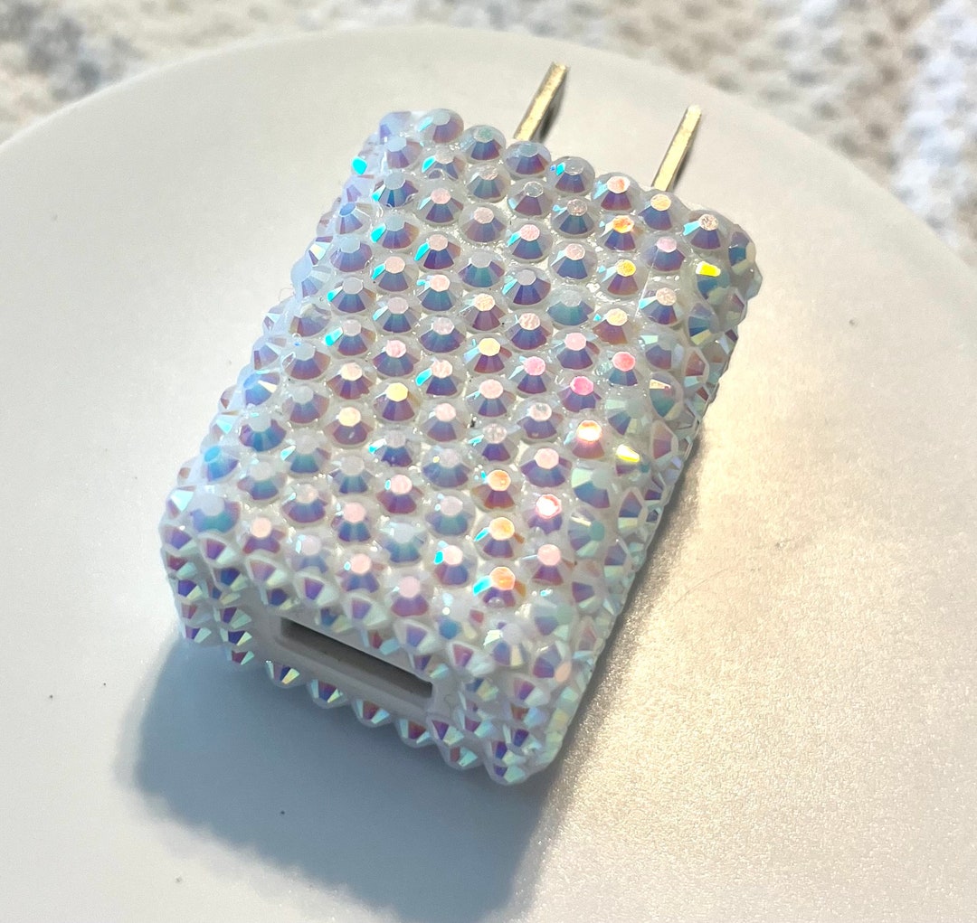 Bedazzled USB Wall Plug, Rhinestone Bling - Etsy