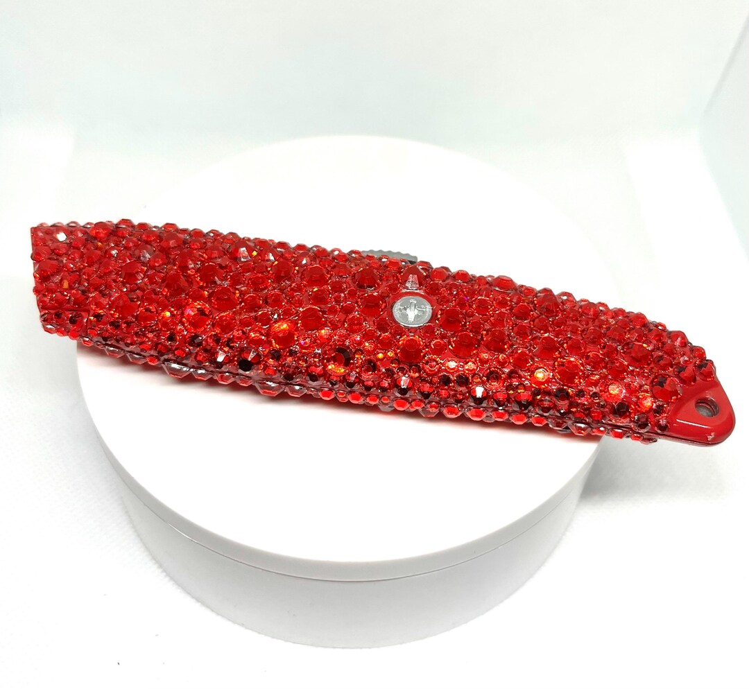 Red Rhinestone Utility Knife: Glam Box Cutter - Etsy