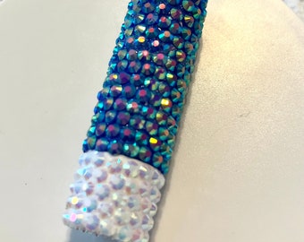 ブルーのベダズルド・ヴァセリン・リップバーム：キラキラ輝くラインストーン