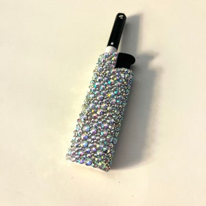 AB Crystal bling lighter, bedazzled lighter, glam lighter, refillable lighter