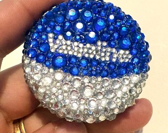 Bedazzled Vaseline Lip Balm, Blue Original Lip Balm Tin, Bedazzled Lip Balm