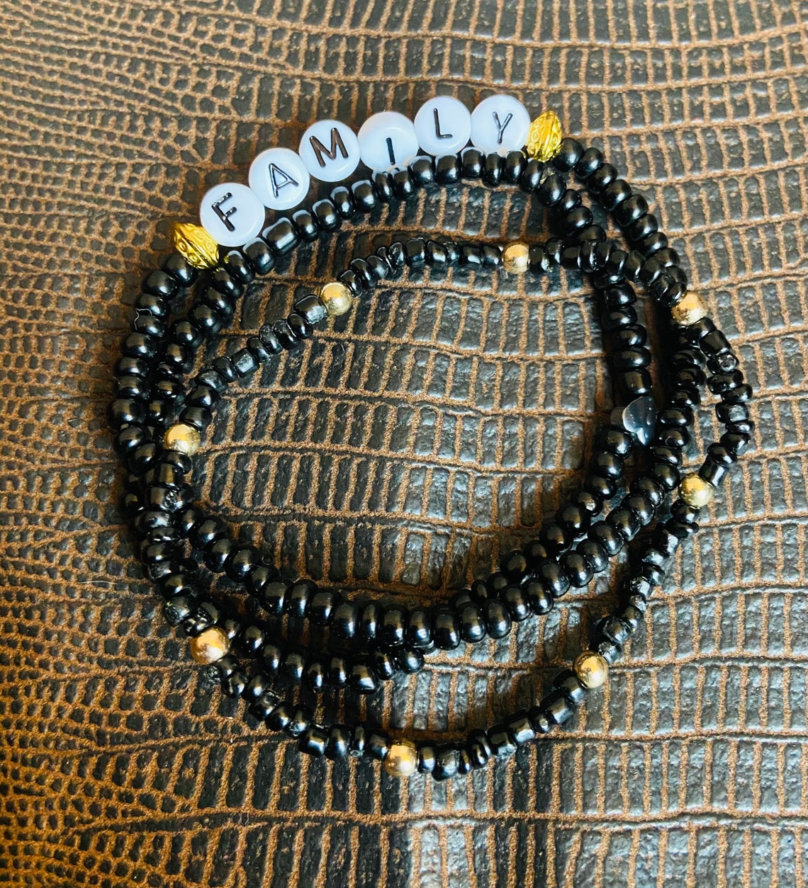 Personalized beaded name bracelet stackable bracelet name Etsy