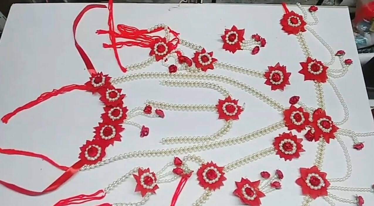 Hand made baby shower jewellery necklace set flower jewelry Etsy