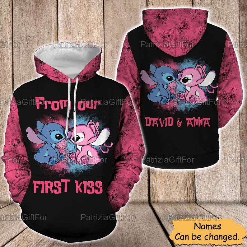 Stitch and Angel Couple Hoodie Stitch Angel Hoodies for Etsy Canada