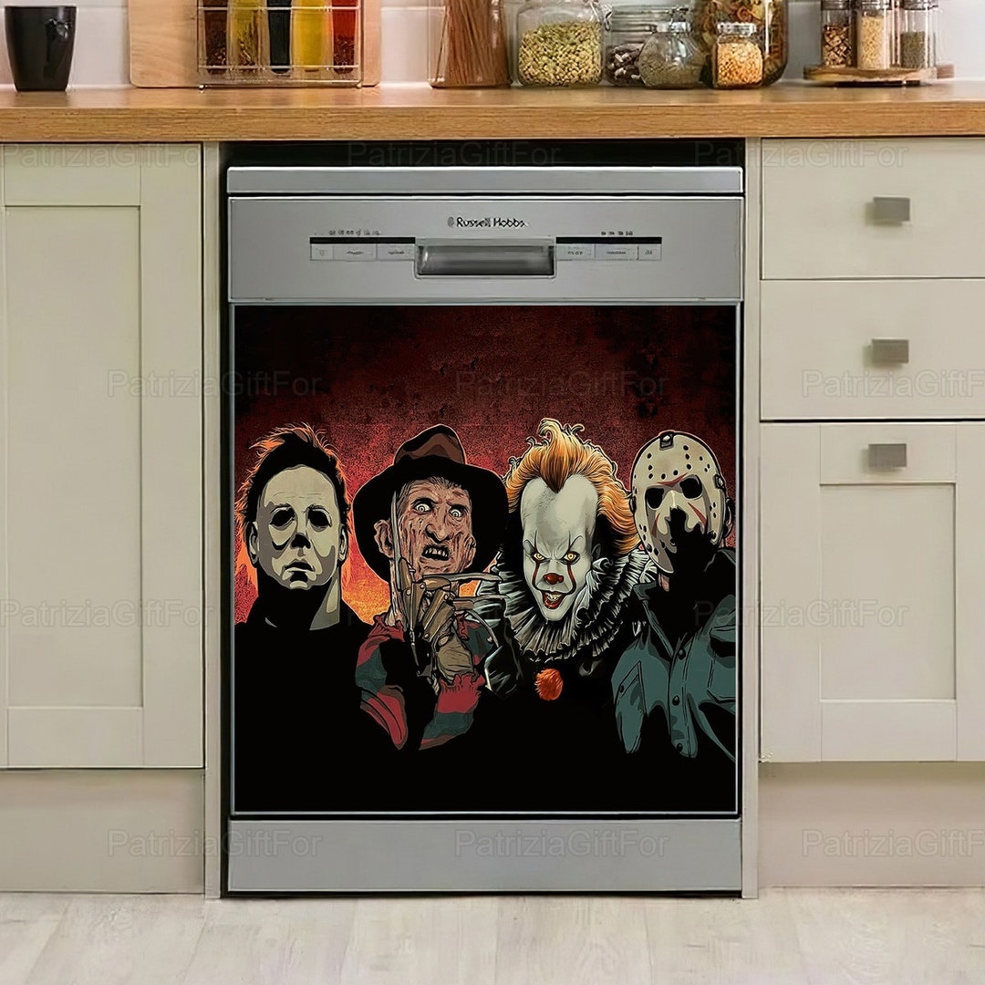 Halloween Dishwasher Horror Movie Dishwasher Etsy