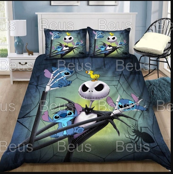 Halloween Bedding Stitch and Jack 