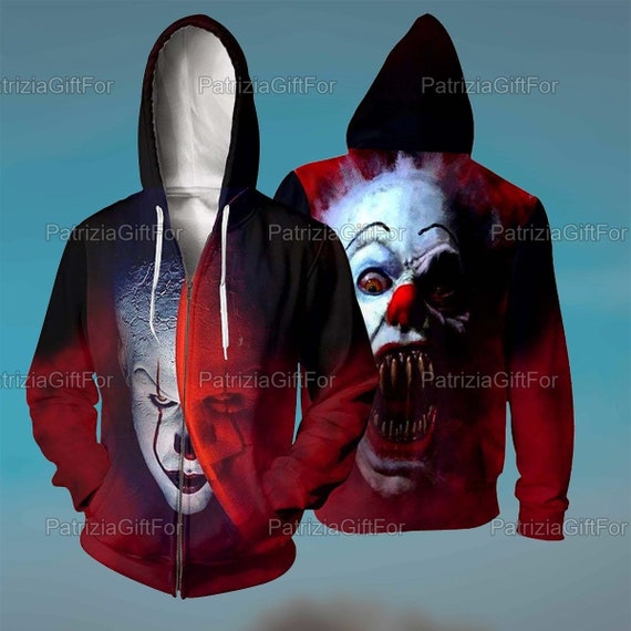 pennywise zip up hoodie