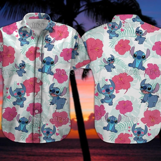 Disover Stitch Hawaii Shirt, Stitch Summer Shirt