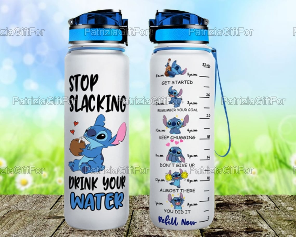 Stitch Water Tracker Bottle Stitch Lovers Bottle Cute Stitch - Etsy ...