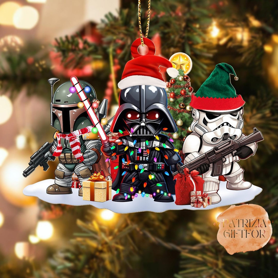 Christmas Gift Star Wars Ornaments Darth Vader Christmas Etsy