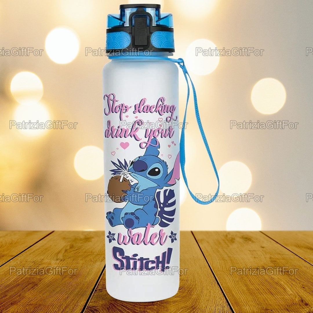 Stitch Water Tracker Bottle Stitch Water Bottle Stitch - Etsy