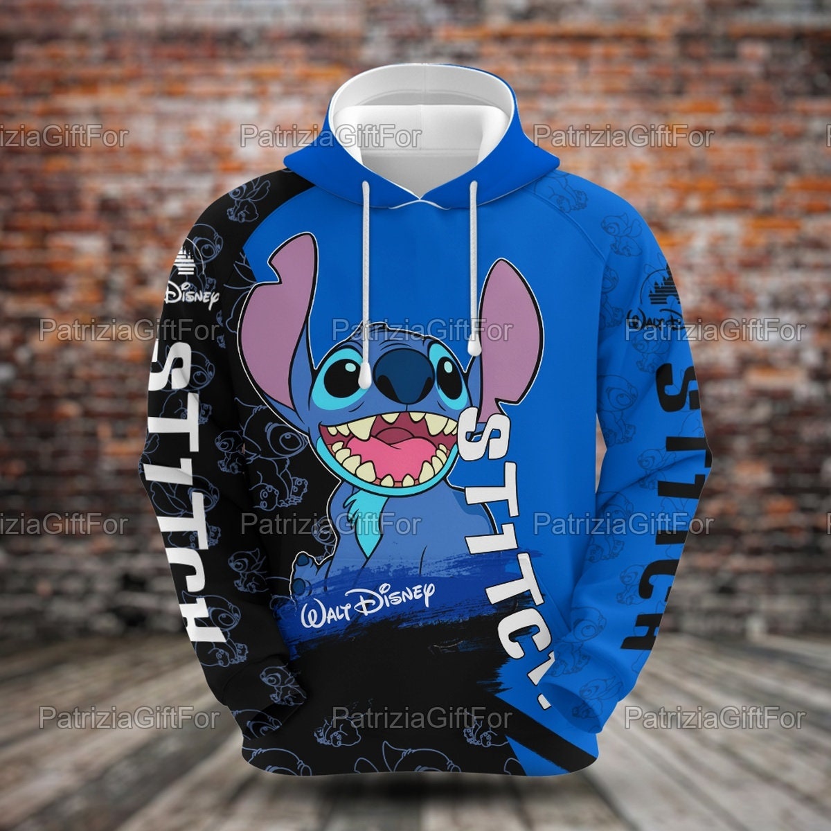Stitch Cute Hoodie, Stitch Zip Hoodie, Stitch Birthday Shirt
