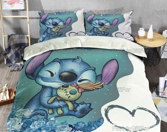 Stitch Bedding Set Stitch Cute Duvet 