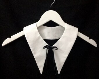 Babydoll neck Black dumb neck Detachable collar Peter Pan neck Vintage style collar