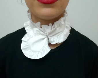 Babydoll neck Black dumb neck Detachable collar Peter Pan neck Vintage style collar