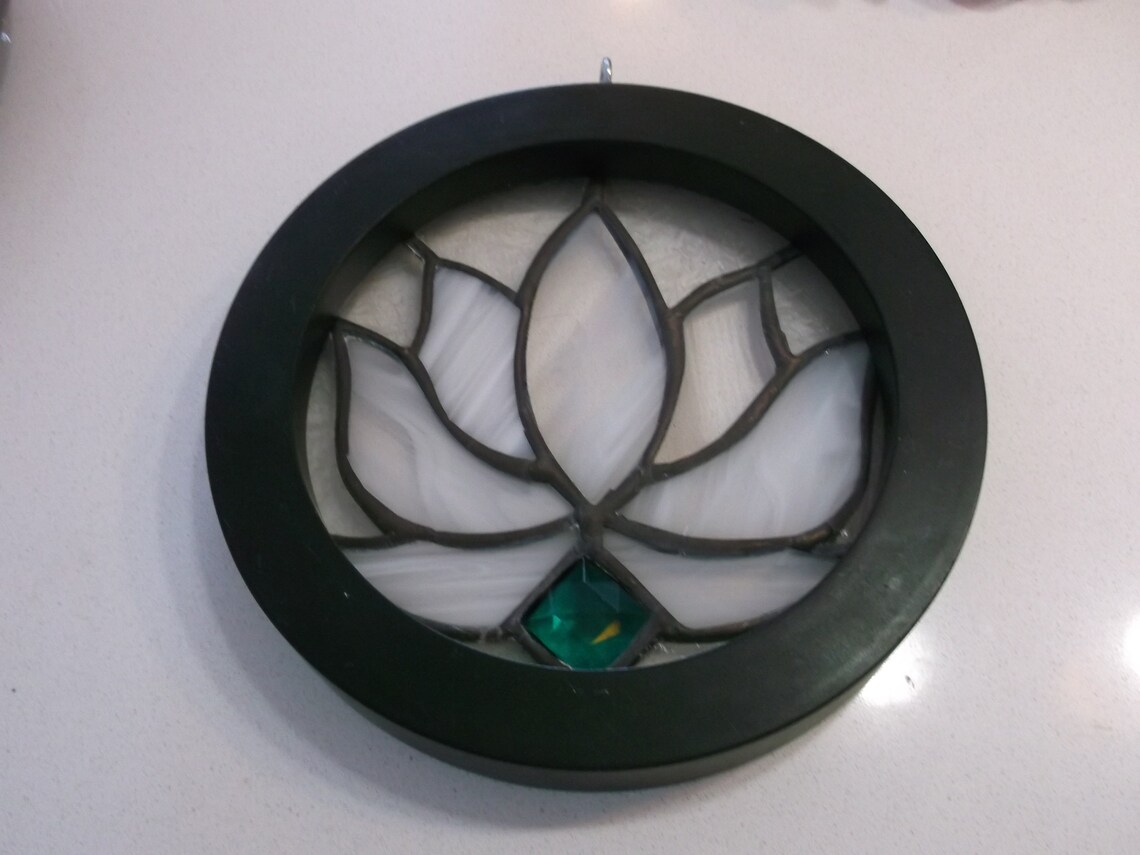 Vitrail Suncatcher D'une Fleur De Lotus. - Etsy