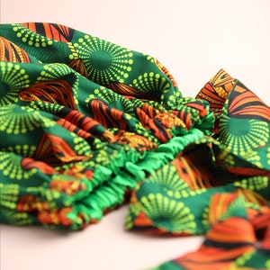 African Print Satin Lined HeadWrap | Hair Bonnet