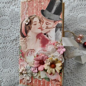 Diario Vintage Lady Junk, album nostalgico fatto a mano, diario di una donna vecchio stile, album retrò in carta artigianale, libro dei ricordi in stile antico
