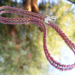 Rosewood Double Stranded Beaded Necklace (bigger beads)