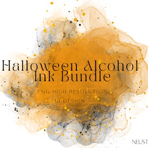 Imágenes prediseñadas de tinta alcohólica de Halloween, imágenes prediseñadas espeluznantes, imágenes prediseñadas abstractas de acuarela, imágenes prediseñadas de gráficos de Halloween, imágenes prediseñadas de fondo de acuarela PNG
