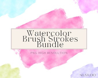 Watercolor Brush Strokes Clipart, Watercolor Textures, Watercolor Splashes Png, Watercolor Background Png