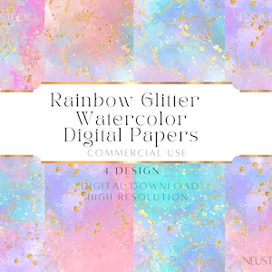 Pastel Marble Digital Paper, Pink Blue Alcohol Ink Background, Gold Foil Texture, Printable Scrapbook Paper