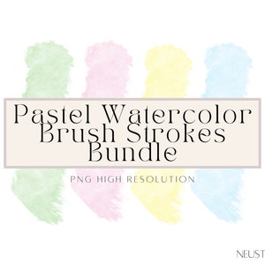 41 Aquarell Pinselstriche, Pinselstriche, Pinselstrich PNG, Pinselstrich, digitale Pinsel, Clipart Bundle, Pinsel digitale Aufkleber