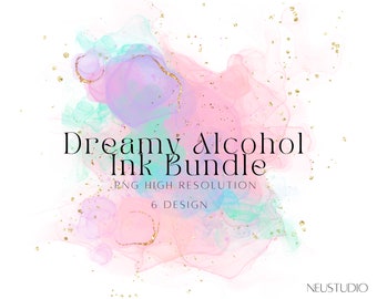 Watercolor Clipart, Watercolor Background PNG, Alcohol Ink Clipart, Watercolor Splashes Clipart, Watercolor Texture , Dreamy Alcohol Ink PNG