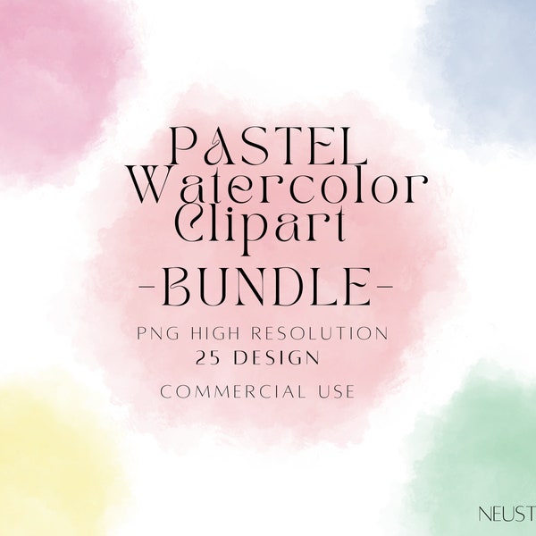 Watercolor Splashes Clipart, Watercolor Splash PNG , Pastel Watercolor Background Png, Pastel Splash Png , Commercial Use