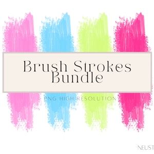 41 Paint Brush Stroke, Paint Clipart, Brush Stroke PNG, Texture Clipart, Abstract Brush Stroke, Digital Stickers, Digital Brushes