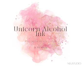 Gold Glitter Watercolor Splash Background Clipart PNG, Alcohol Ink Transparent Background