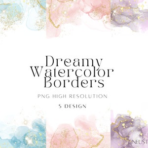 Digital Frames, Pink Borders, Decorative Borders, Border Clipart, Watercolor Frames, Blue Borders, Frame Clipart, Border Frames PNG