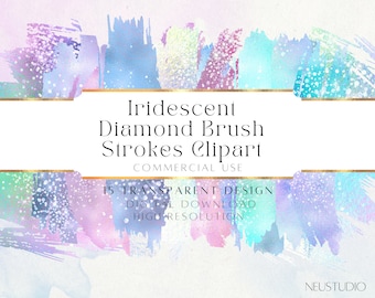 Pastel Galaxy Brush Strokes PNG, Watercolor Space Clipart, Glitter Texture, Transparent PNG