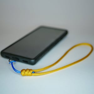 Custom Phone Wrist Strap Charm with TETHER TAB - 40+ COLOURS - Mobile Phone, Case Leash, iPhone Strap Lanyard Paracord - Strong Case String