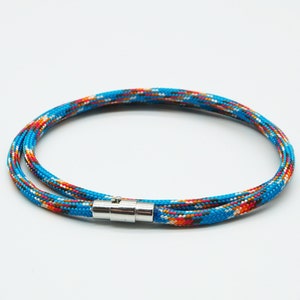 Magnetische touwarmband - KIES UW KLEUR - Karabijnhaak Wrap - Heren Paracord Band - Klimmen Avonturier Nautische Mannelijke Gift Polsaccessoire