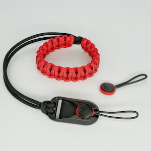 Pasek na nadgarstek Peak Design Camera Paracord - WYBIERZ SWOJE KOLORY - Ręcznie robiona lina na zamówienie - Prezent dla fotografa - Pasek tkany - Paski do lustrzanek cyfrowych