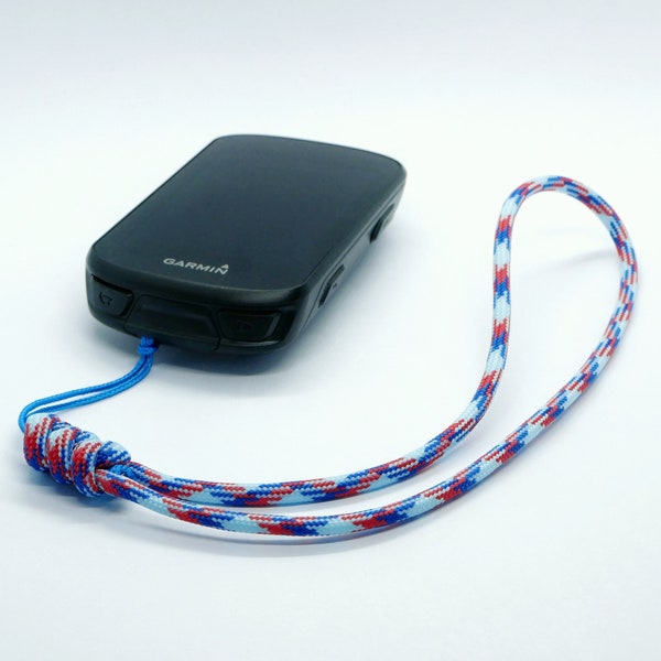 Custom Paracord Wrist Strap - 40+ COLOURS - Mobile Phone, Camera, Pager, USB, Satnav, Purse, Bag Wristlet Cobra Design Simple Loop Lanyard