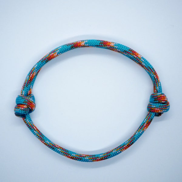 Adjustable Paracord Bracelet - PICK YOUR COLOUR - Climbing, Adventurer, Nautical Male Rope Friendship Minimalist Anklet Gift Colourful Wrap
