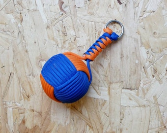 Cork Floating Keychain - Two Tone - 35+ COLOURS - Paracord Boating Kayak Key Sailing SUP Buoyant Keyring Gift for Kayaking Canal Boat Owner