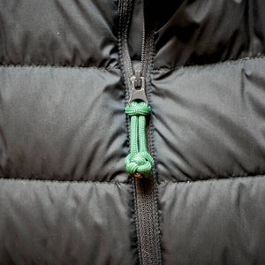 Lot de 4 tirettes de fermeture à glissière en paracorde choisissez votre couleur manteau et sac zippé escalade, aventurier, corde nautique porte-clés accessoire image 4